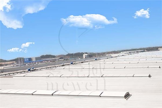 國航天府機(jī)場三角型圓拱型電動(dòng)采光排煙天窗