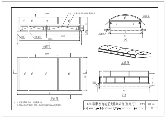 排煙窗圖集11cj33-22