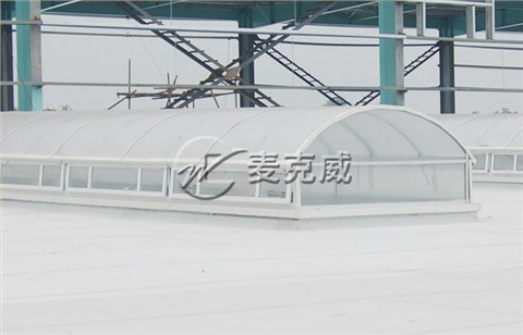 C3CT圓拱型電動采光排煙天窗(側開式)
