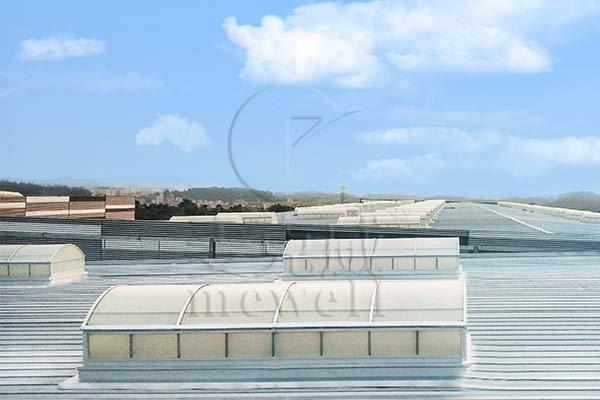 維龍肇慶高新區物流園-廣東圓拱型排煙天窗 維龍肇慶高新區物流園-廣東圓拱型排煙天窗