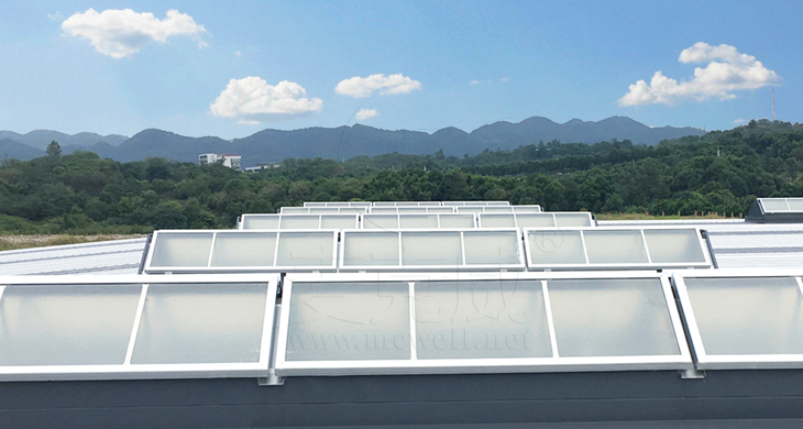 三角型電動采光排煙天窗 三角型電動采光排煙天窗